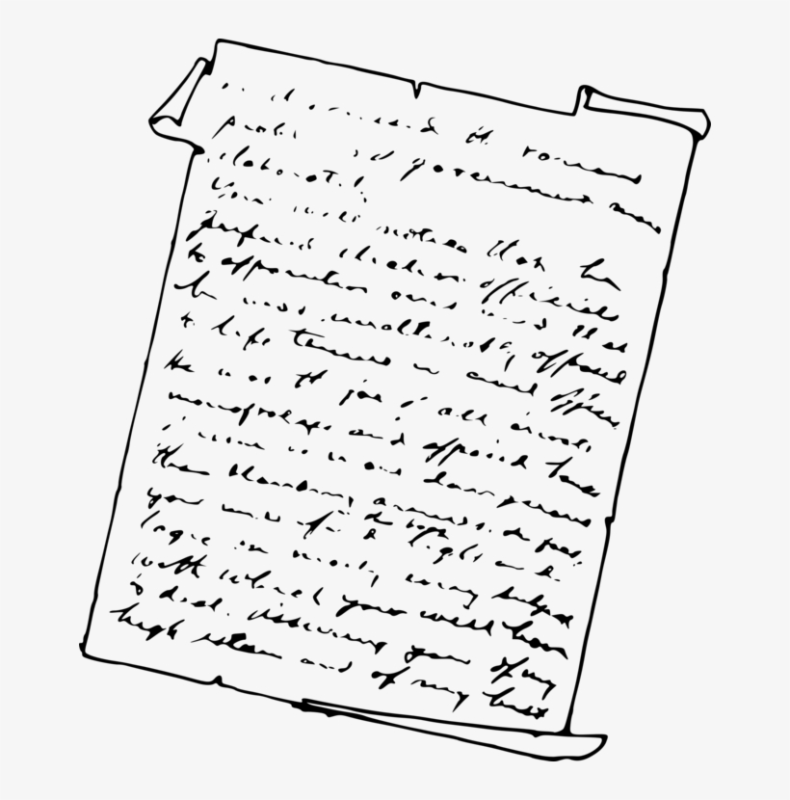 Рукопись письмо