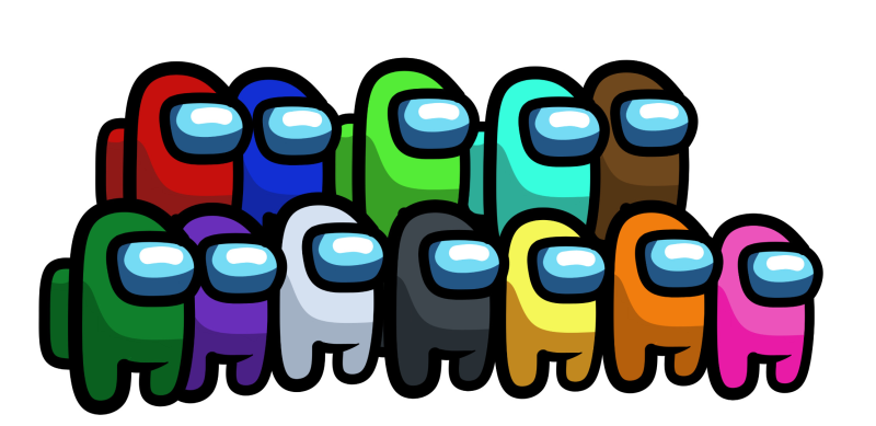 Among us ни прозрачном фоне