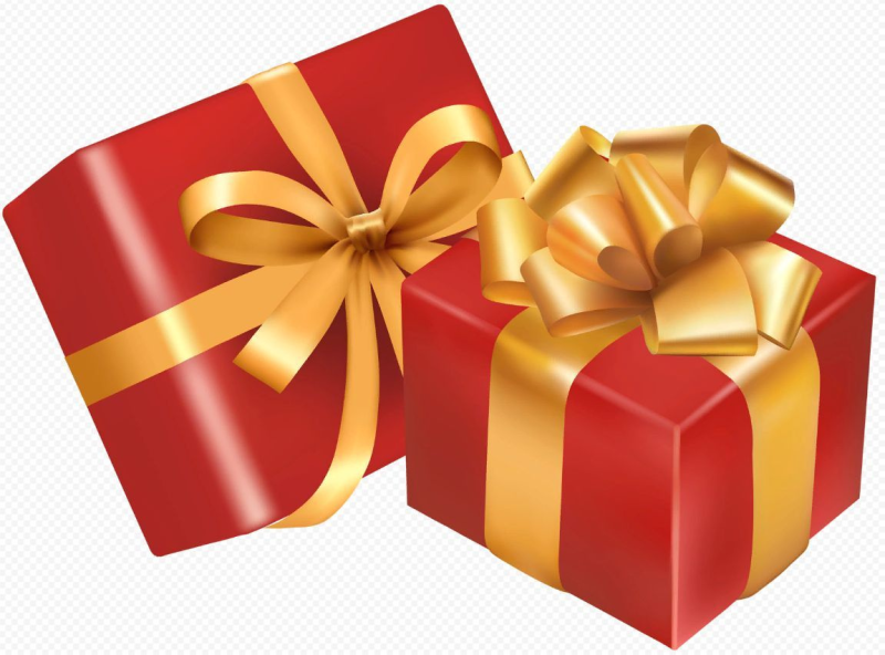 Подарочная коробка с бантом