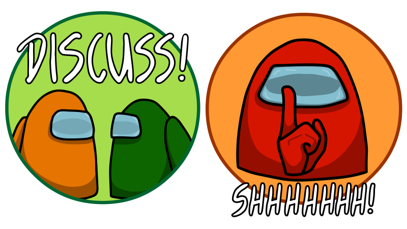 Амонг АС логотип на белом фоне