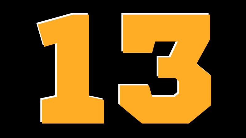 Логотип с цифрой 13