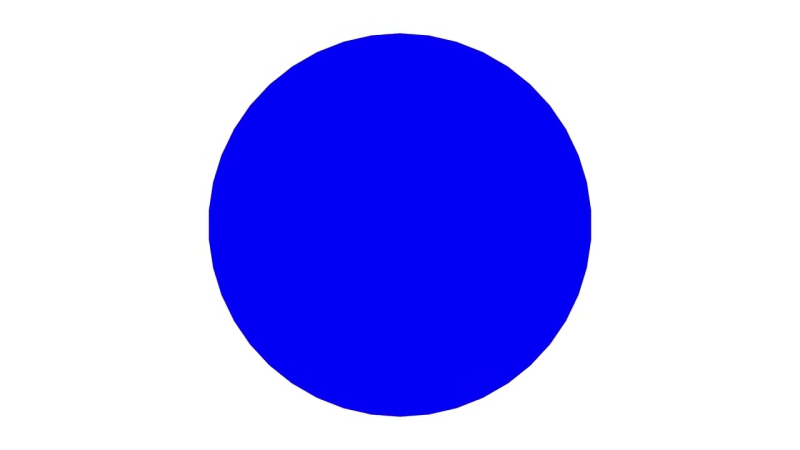 Синий круг