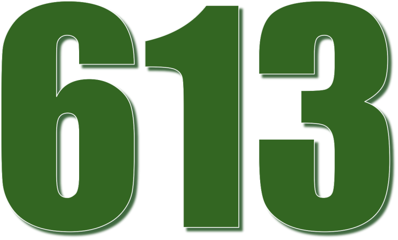 Цифра 13 красная