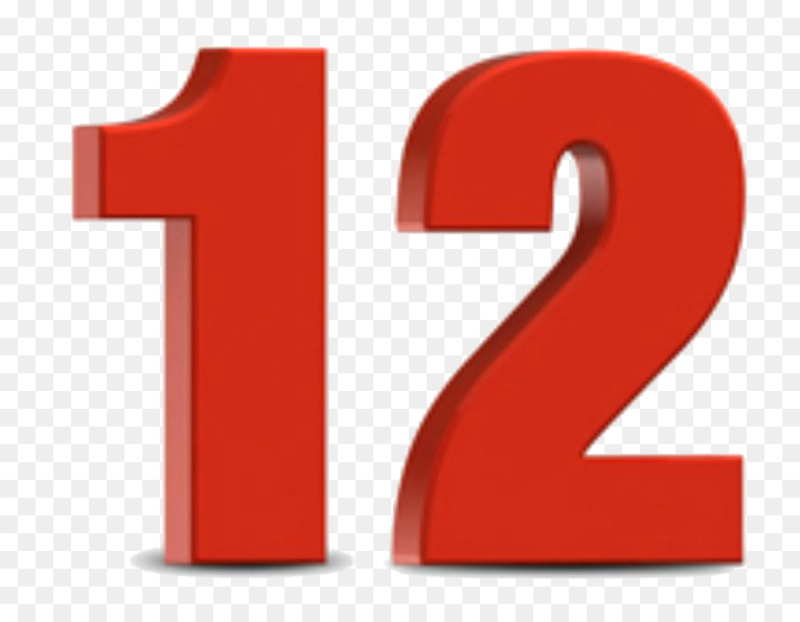 Цифра 12 красивая