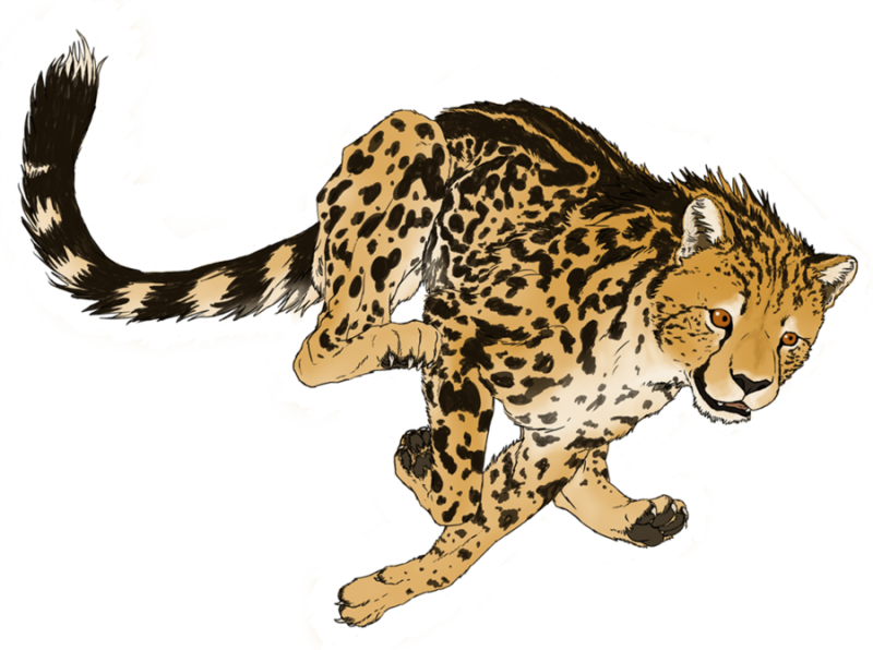 Леопард мультяшный