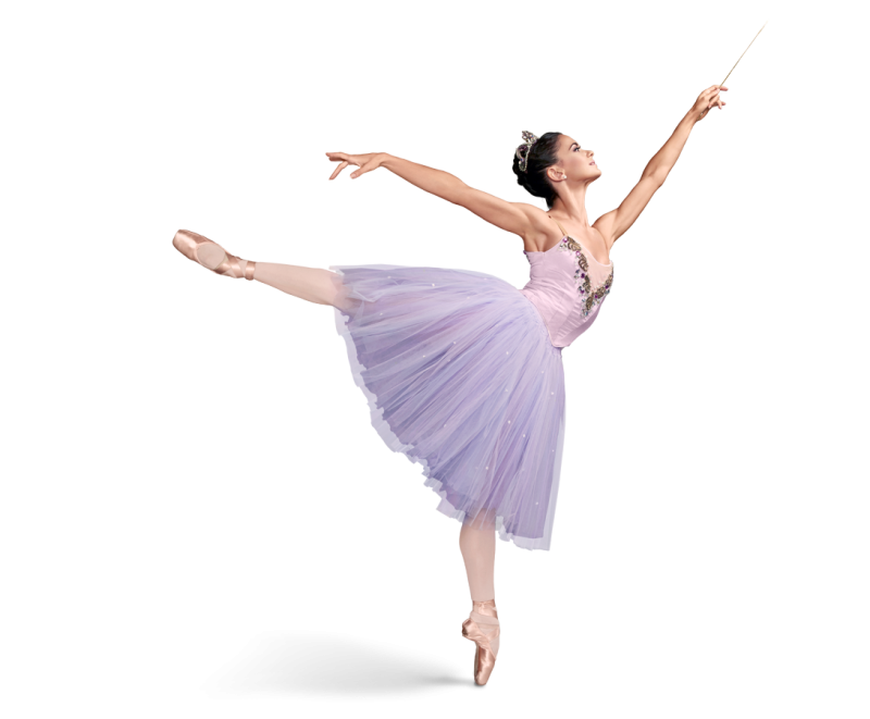Танцовщица на белом фоне