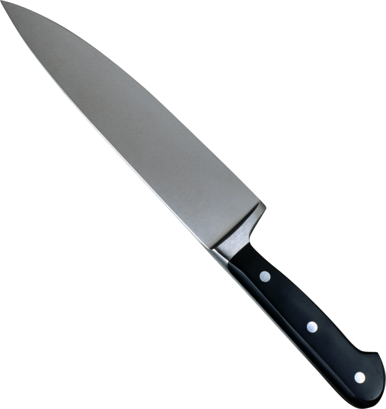 Нож на белом фоне