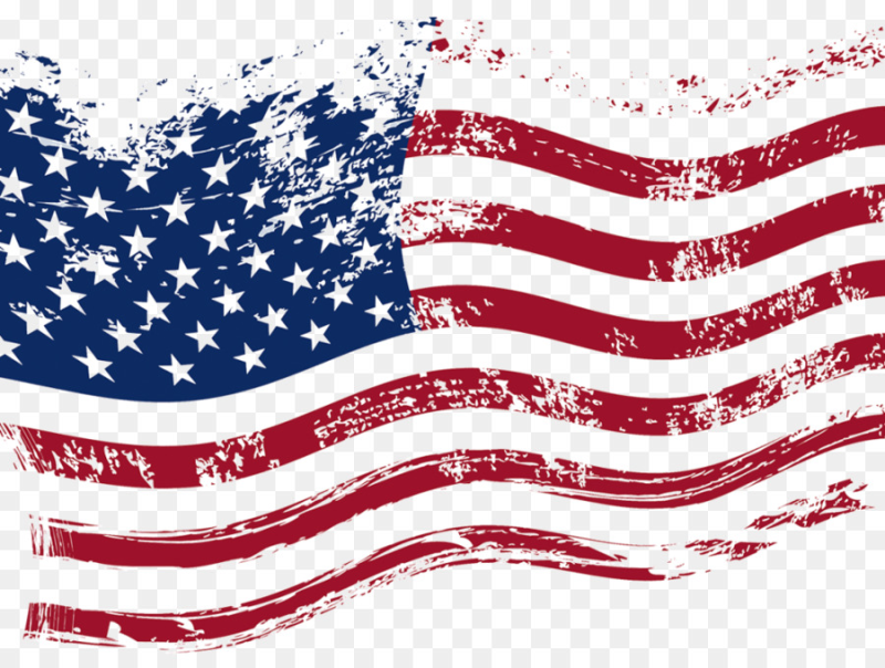 Флаг США на прозрачном фоне