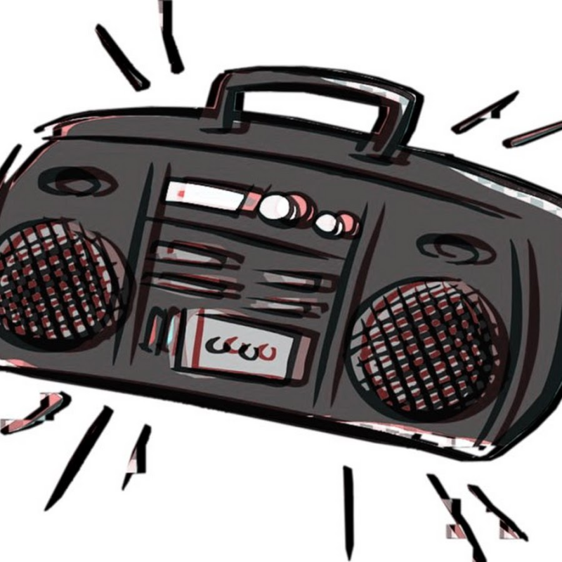 Магнитофон рисунок
