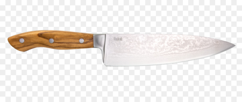 Кухонный нож на прозрачном фоне