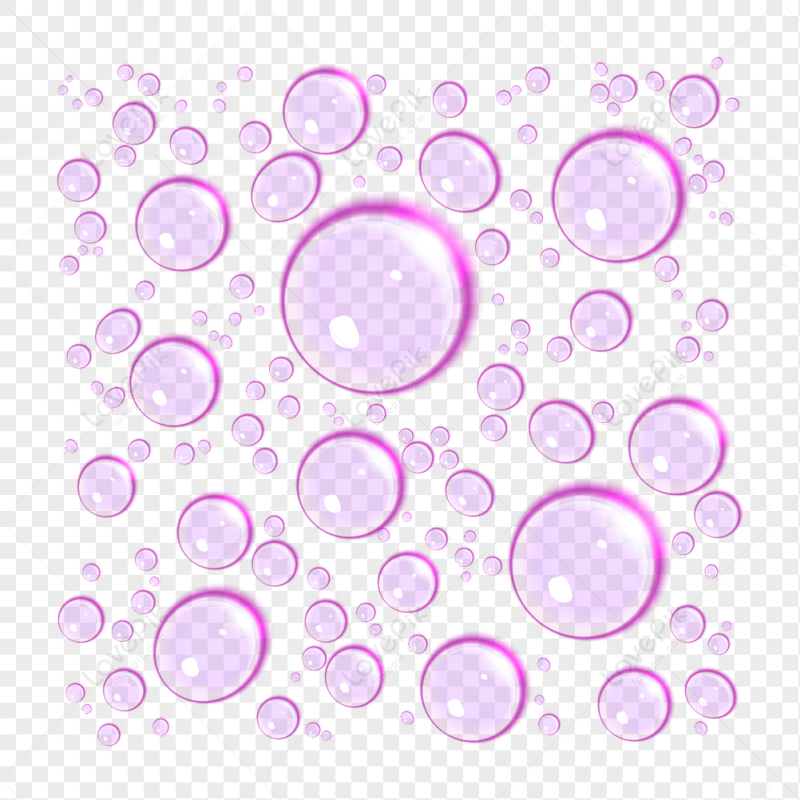 Мыльные пузыри на розовом фоне