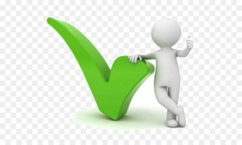 Белый человечек с галочкой