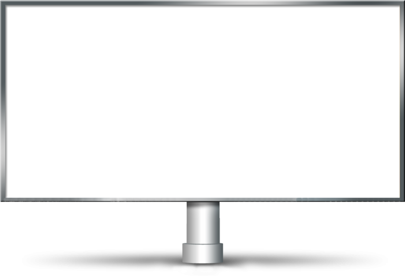 Рекламный щит без фона