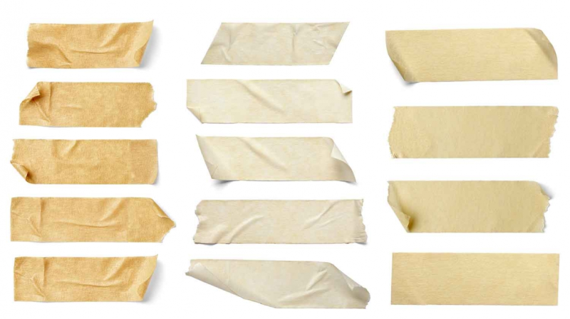 Бумажный скотч кусок