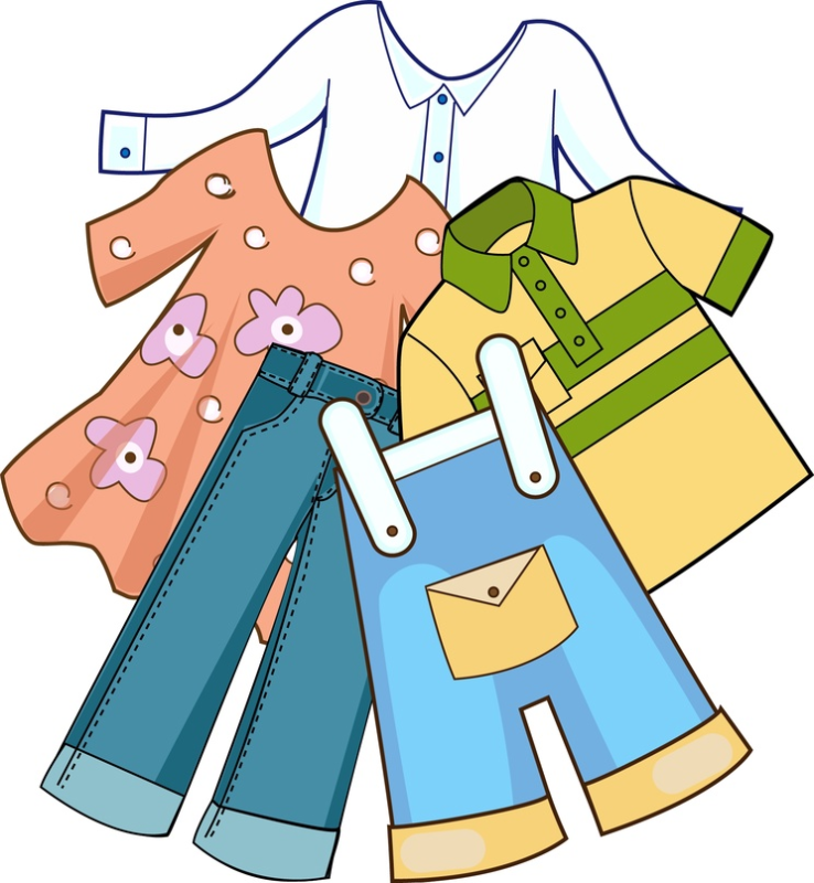 Одежда для детей на прозрачном фоне