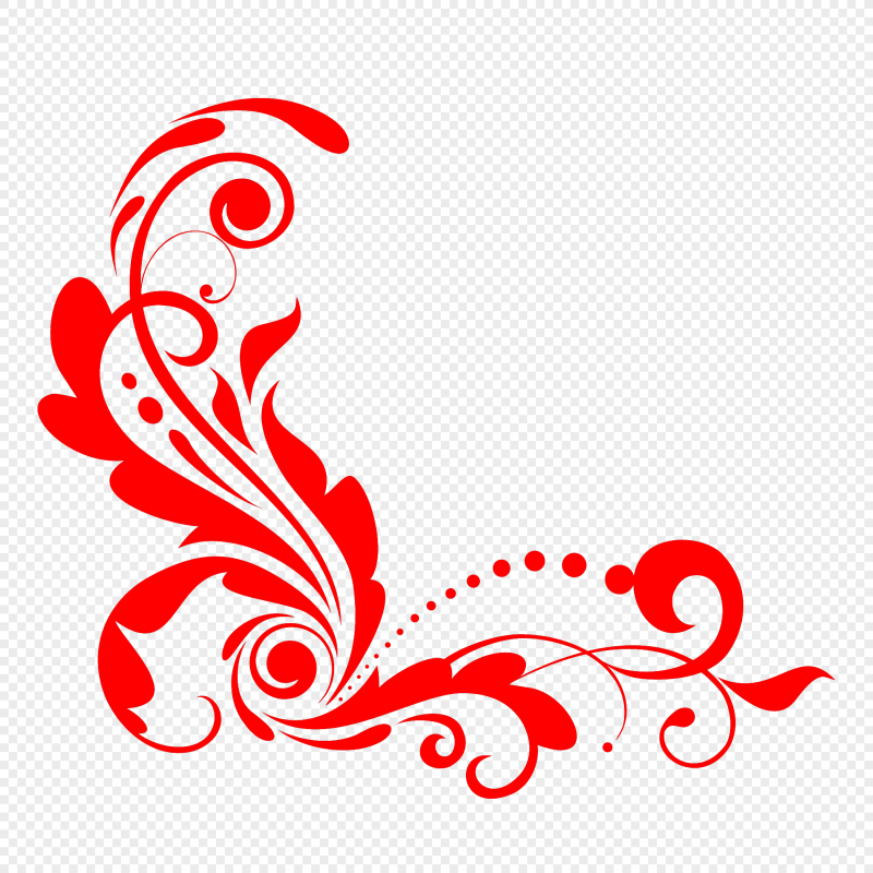 Красные узоры на белом фоне