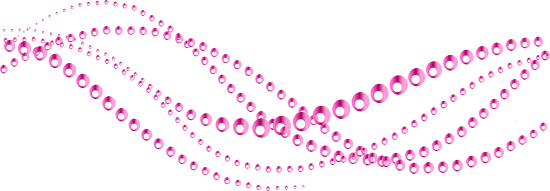 Розовые прозрачные бусы