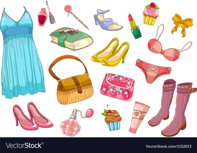 Аксессуары нарисованные