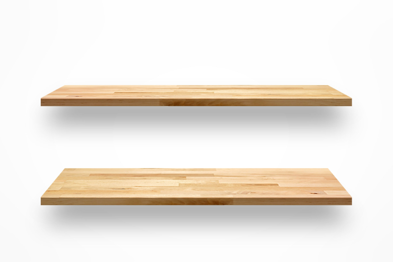 Полка деревянная для фотошопа