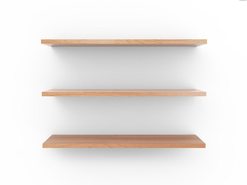 Полка "Wall Shelf-s (bas WL-001)" белая