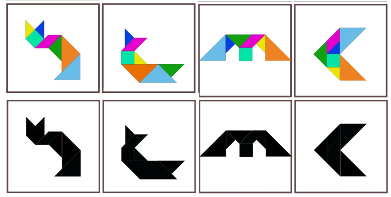 Схемы для игры танграм для детей 6-7 лет