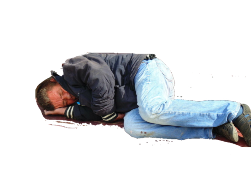 Алкаш на прозрачном фоне