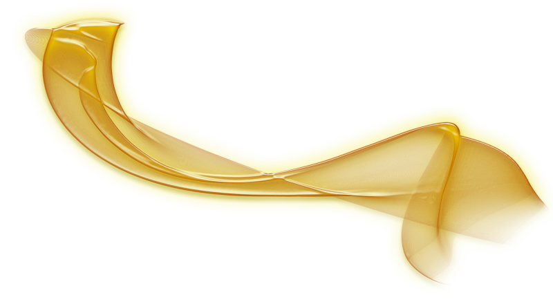 Золотистые волны на прозрачном фоне