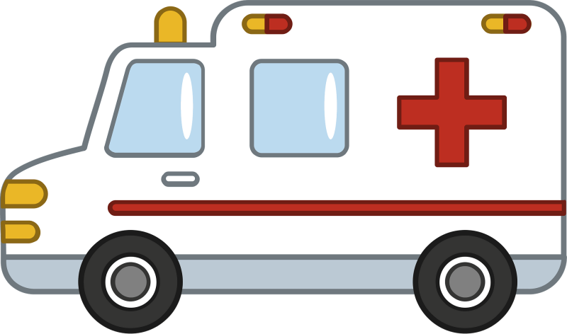 Мультяшная машинка скорая