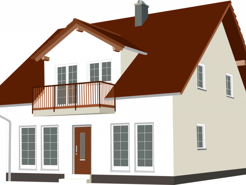 Домик на прозрачном фоне