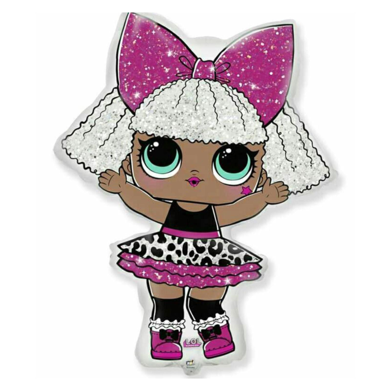 Шар фольга кукла ЛОЛ дива