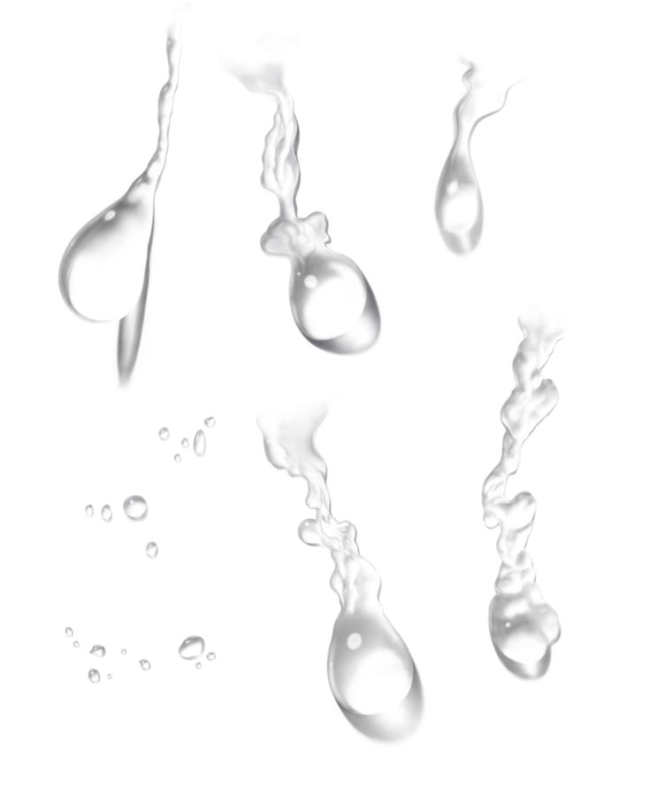 Слеза на прозрачном фоне