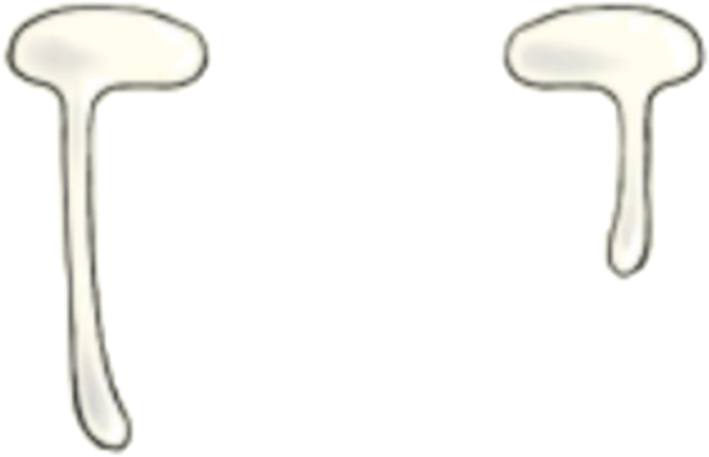 Слёзы на прозрачном фоне гача