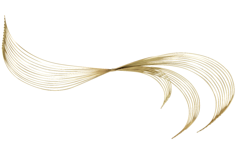 Золотая полоса на прозрачном фоне