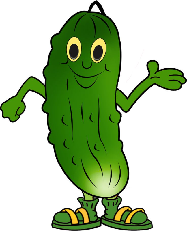 Огурец мультяшный