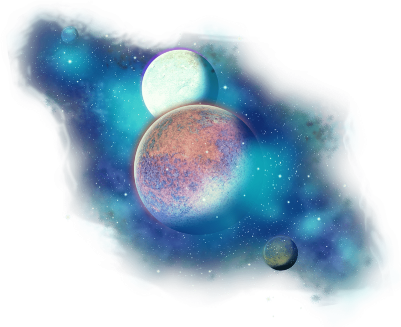 Планеты на белом фоне