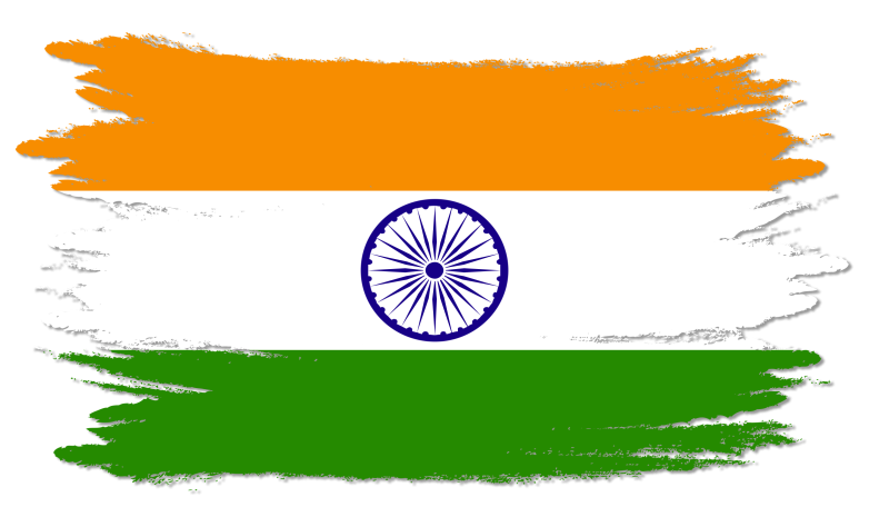 Флаг Индии на прозрачном фоне