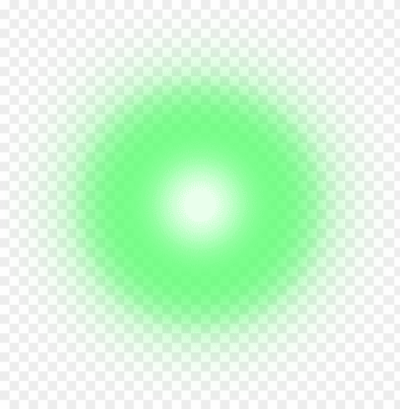 Зеленое свечение на прозрачном фоне