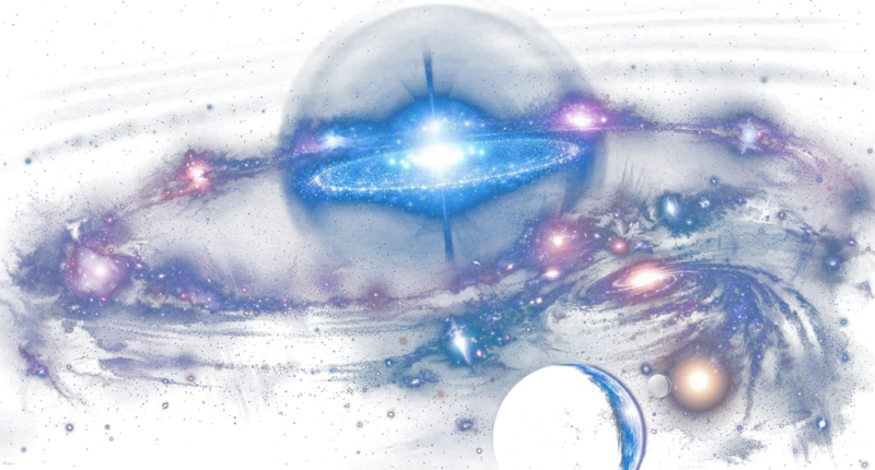 Небесные звезды на прозрачном фоне