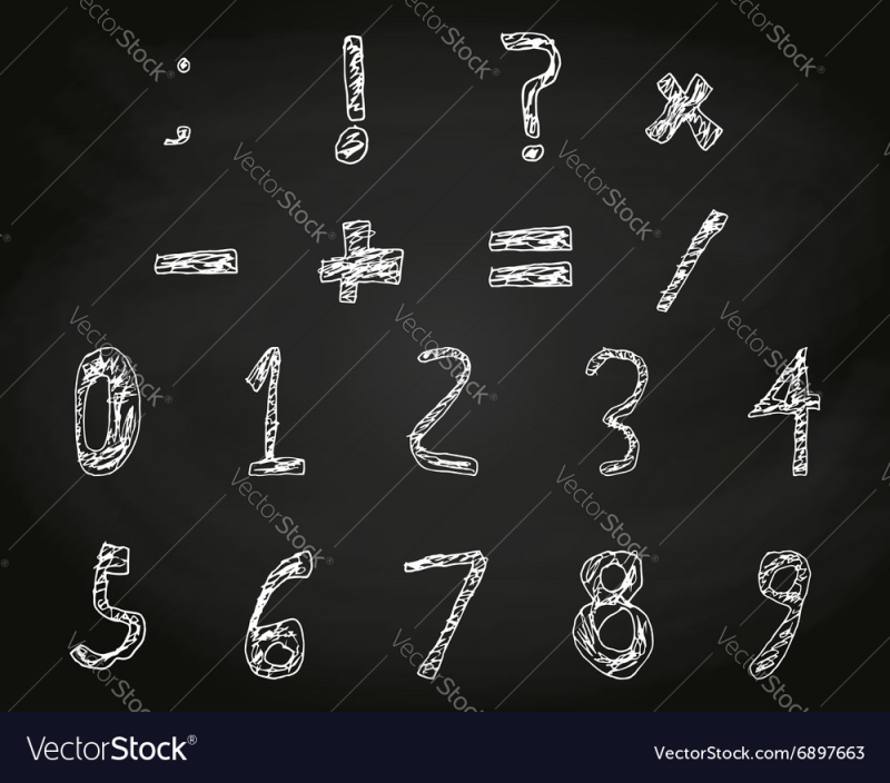 Цифры мелом