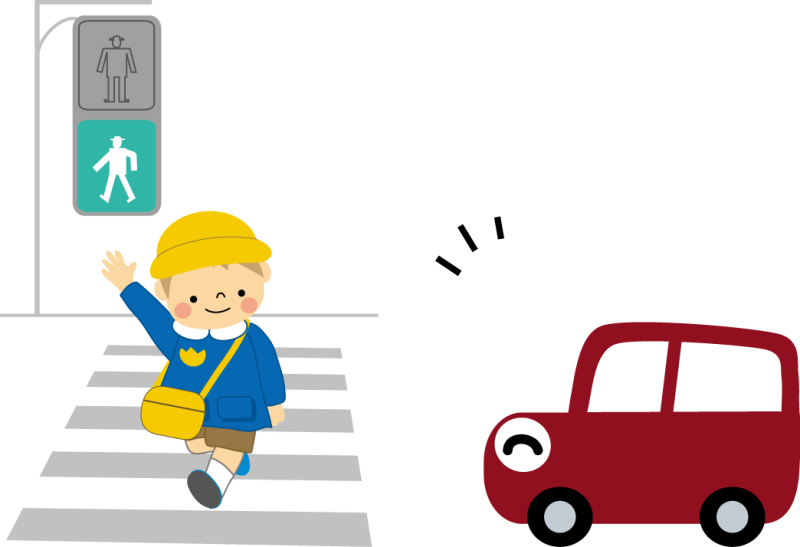 Пешеход на прозрачном фоне