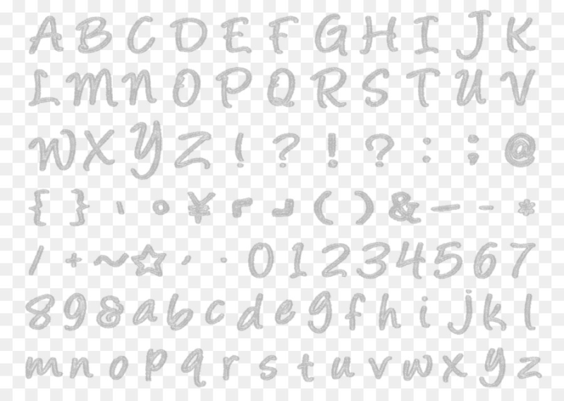 Красивый алфавит для рисунков мелом