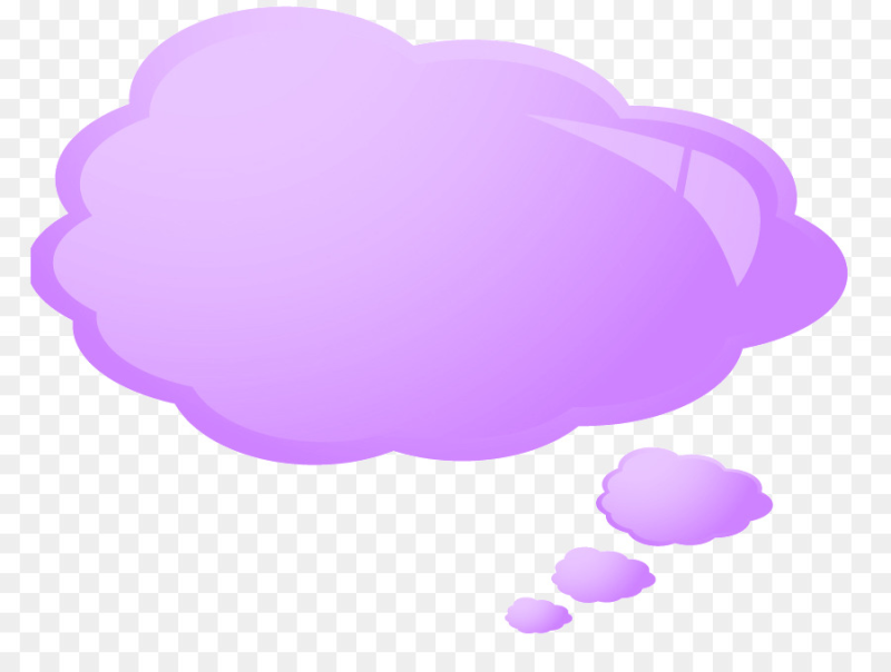 Облако фиолетовое для надписи