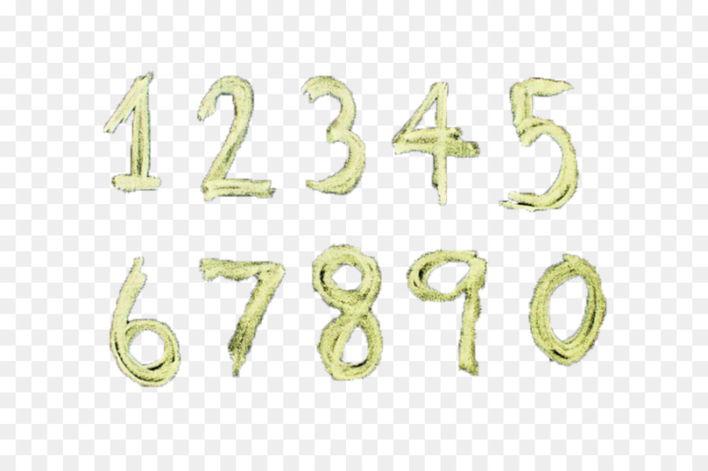 Цифры на прозрачном фоне