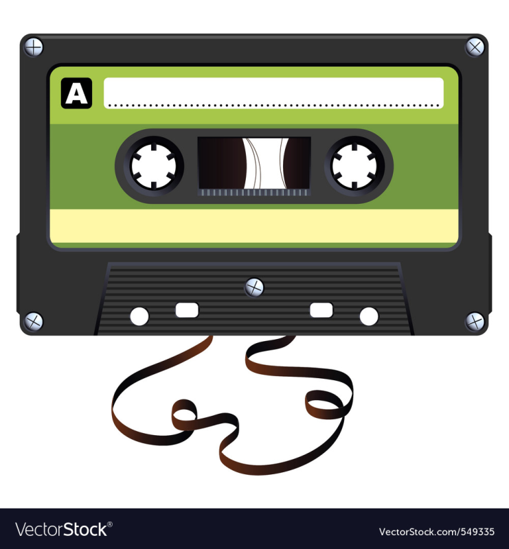 Аудиокассета в магнитофоне