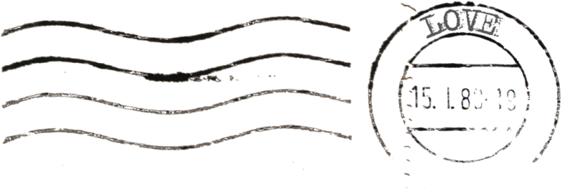 Почтовый штамп на конверте