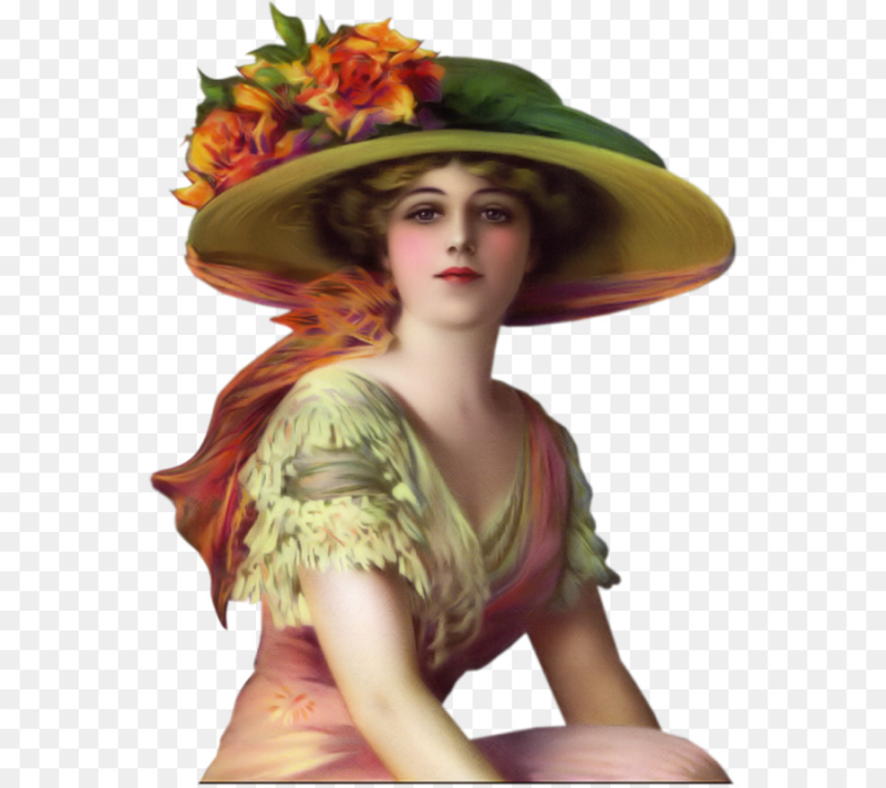 Женские образы на бесцветном фоне