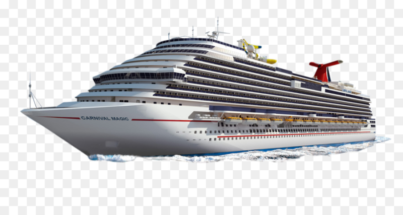 Круизный лайнер на прозрачном фоне