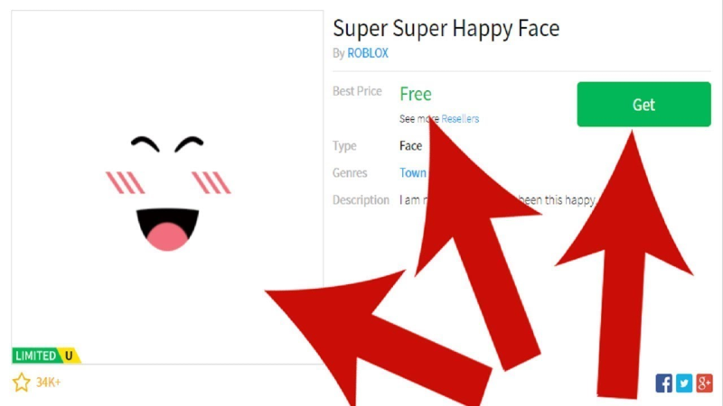 РОБЛОКС super super Happy face