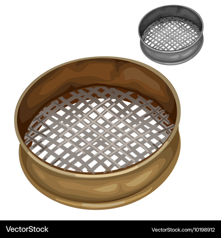 Сито на белом фоне