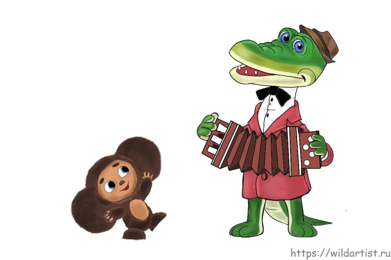 Крокодил Гена Чебурашка крокодил